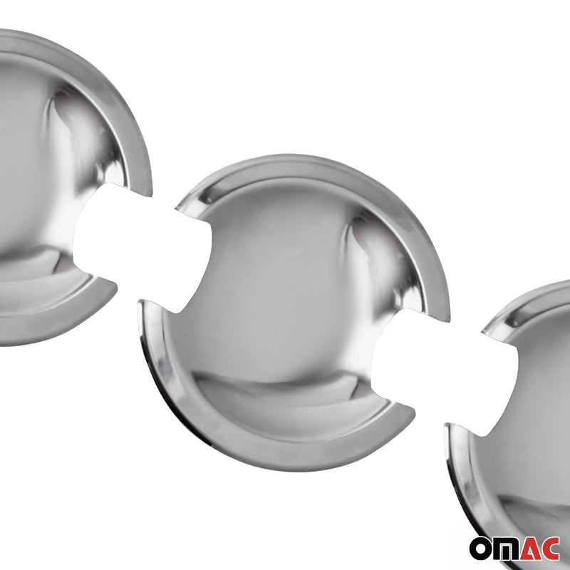 Gusci per maniglie porte per VW Caddy 2015-2020 in acciaio inox cromato, 3 pezzi.