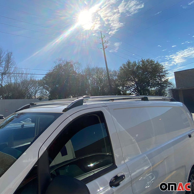 Barre portatutto per Opel Combo E 2019-2024 corte in alluminio argento 2x