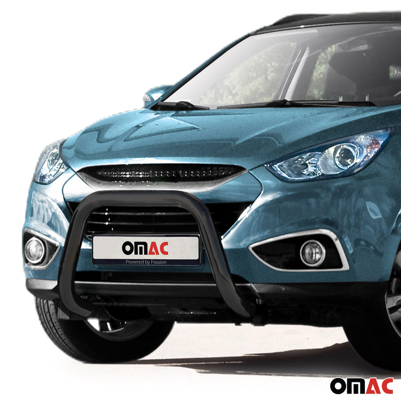 Barra di protezione anteriore in acciaio inox per Hyundai IX35 2010-2015 Nero con ABE 