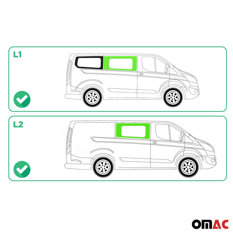 Finestrino laterale per Ford Transit 2013-2024 finestrino destro L1 L2