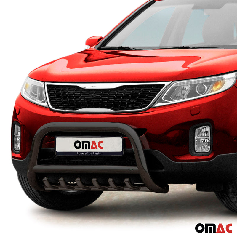 Protezione anteriore per Kia Sorento 2012-2015 con ABE acciaio nero 