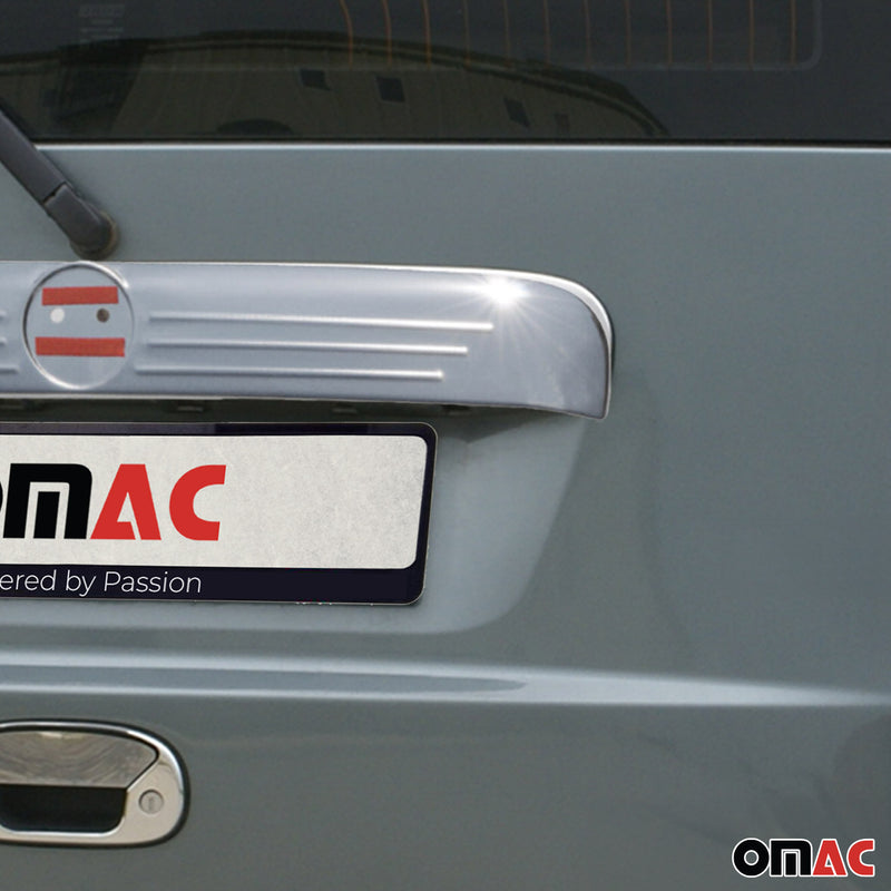 Modanatura portellone posteriore per Fiat Doblo 2006-2010 in acciaio inox cromato 