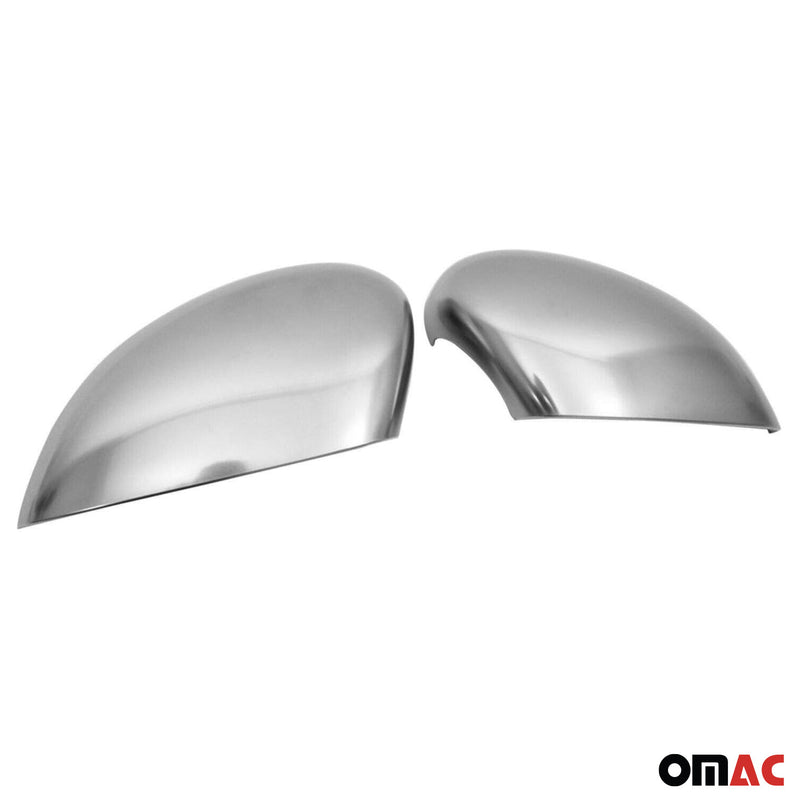 Calotte specchietti per Ford Fiesta / B-Max 2008-2017 Cromo Satinato ABS 2x