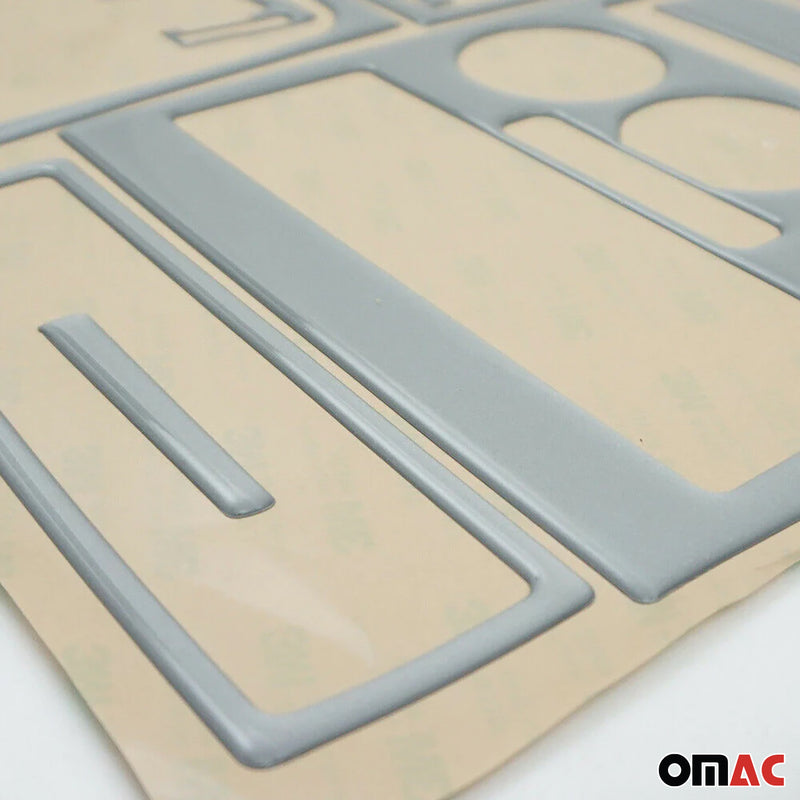 Decorazione interna abitacolo per Isuzu D-Max 2008-2012 look alluminio 19 pezzi 