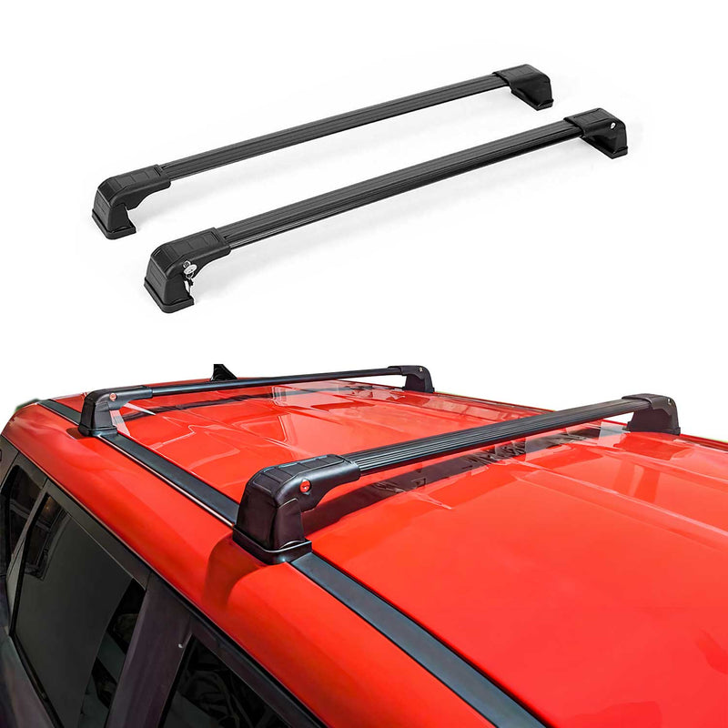 Aluminium Dachträger Gepäkträger Grundträger für Mazda 3 2013-2018 Schwarz 2x
