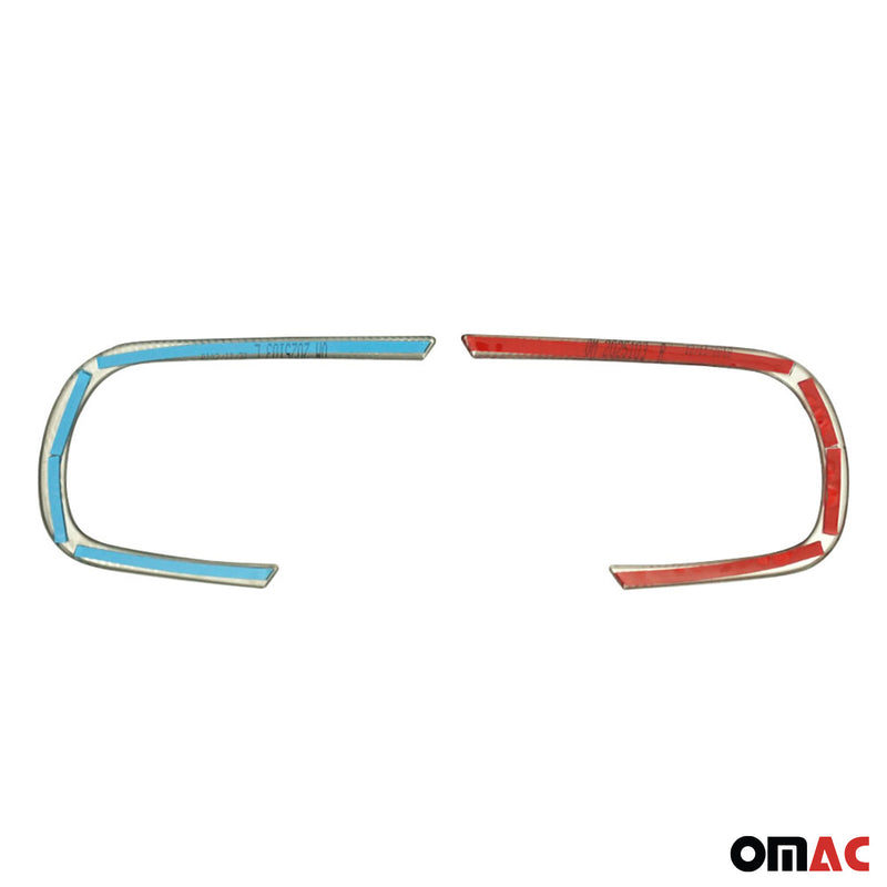 Cornice per fendinebbia per Dacia Duster 2018-2021 in acciaio inox 2x