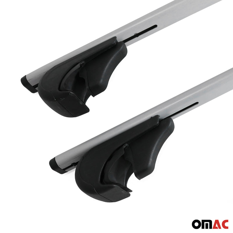 Portapacchi da tetto per Mitsubishi Sigma station wagon 1993-1996 grigio metallizzato