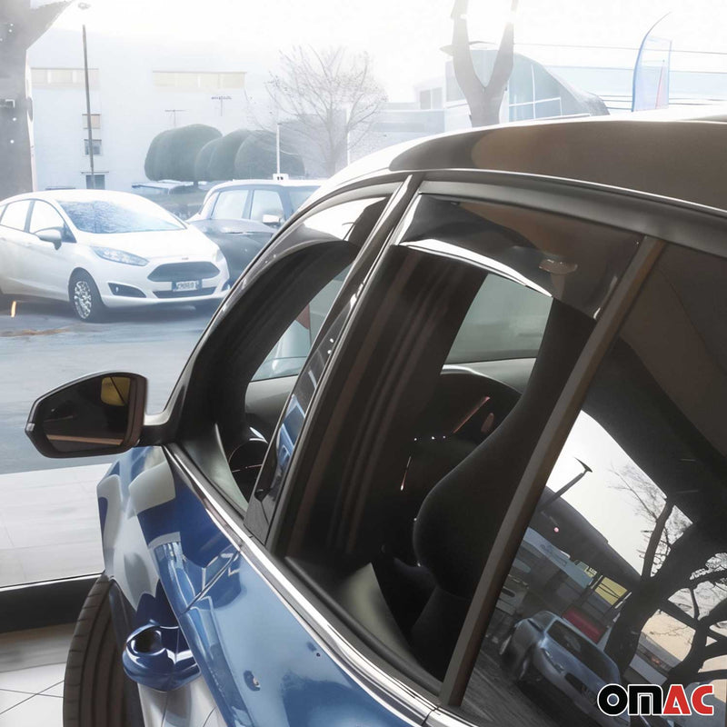 Deflettore antivento e antipioggia per Skoda Fabia 4 2021-2023, protezione antivento 4x