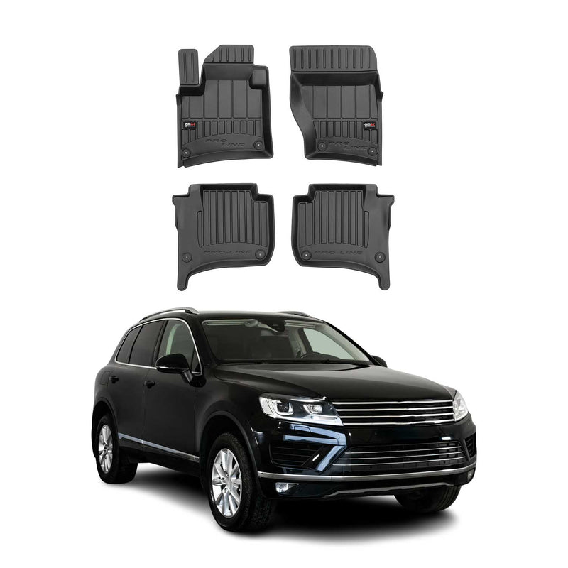 Tappetini in gomma neri per VW Touareg 2010-2018, 4 pezzi