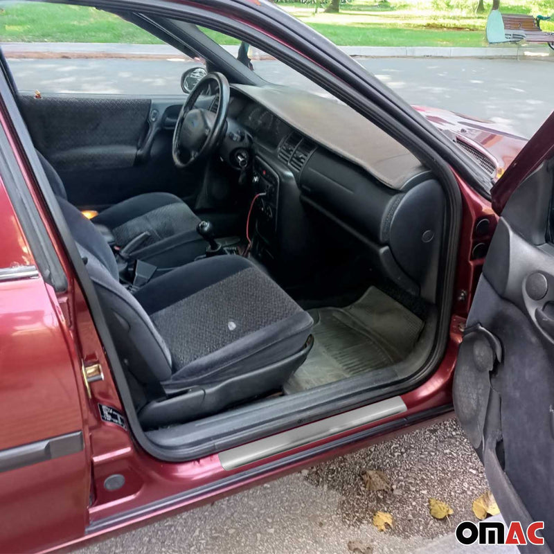 Soglie porte per Opel Vectra B 1995-2002 in acciaio inox argento 4 pezzi