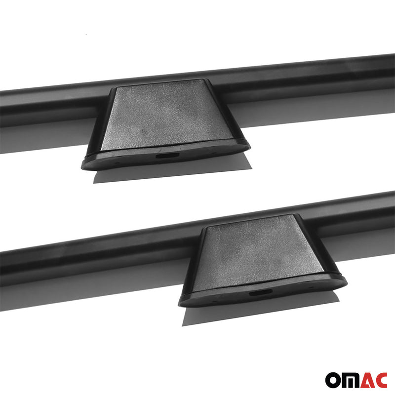 Barre portatutto per VW Caddy 2021-2025 L2 Longer Alu Nero 2x