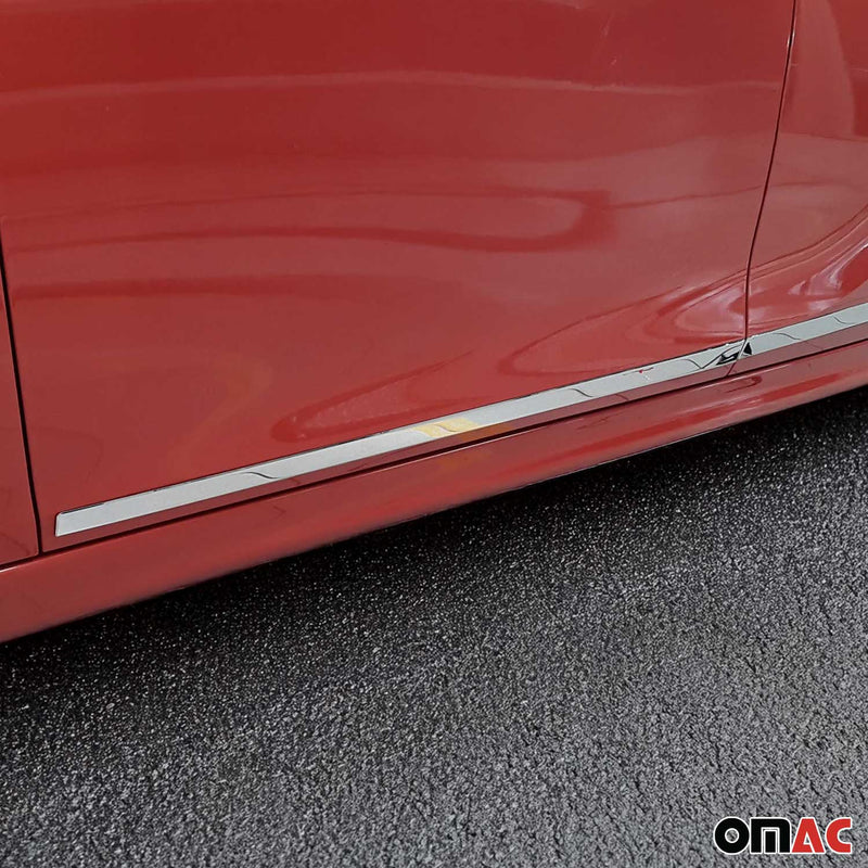 Striscia di protezione per portiera laterale, strisce per portiera, strisce di protezione per Opel Corsa F 2019-2025 cromate 4x