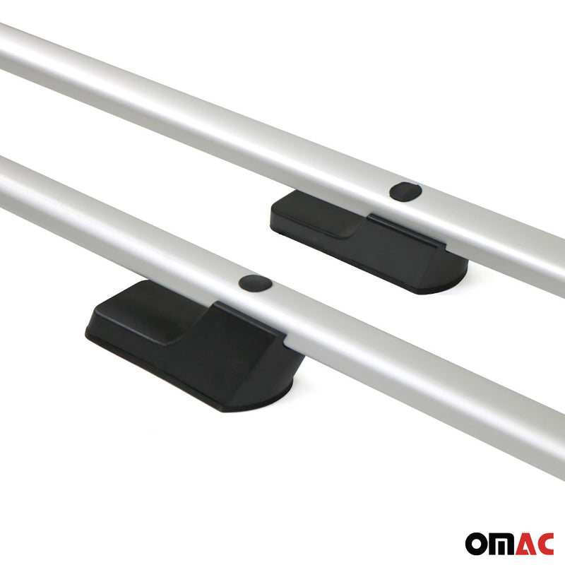 Barre portatutto in alluminio per Renault Trafic Opel Vivaro 2001-2014 L2 Grigio Lungo ABE