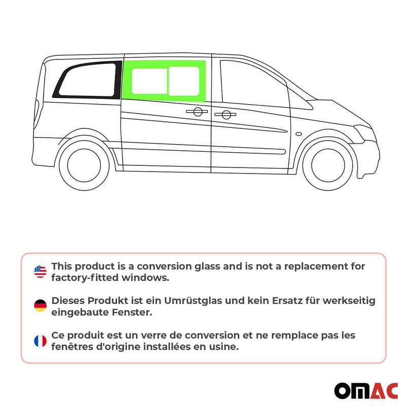 Finestra scorrevole porta scorrevole per Mercedes Vito W639 2003-2014 Finestra anteriore destra