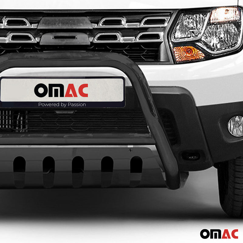 Barra di protezione anteriore in acciaio inox per Dacia Duster 2010-2018 con bull bar nero ABE 