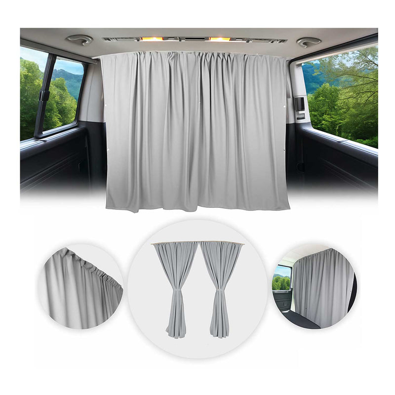 Maß Gardinen für Ford Transit Tourneo Connect L1 L2 Fahrerhaus Abtrennung Grau