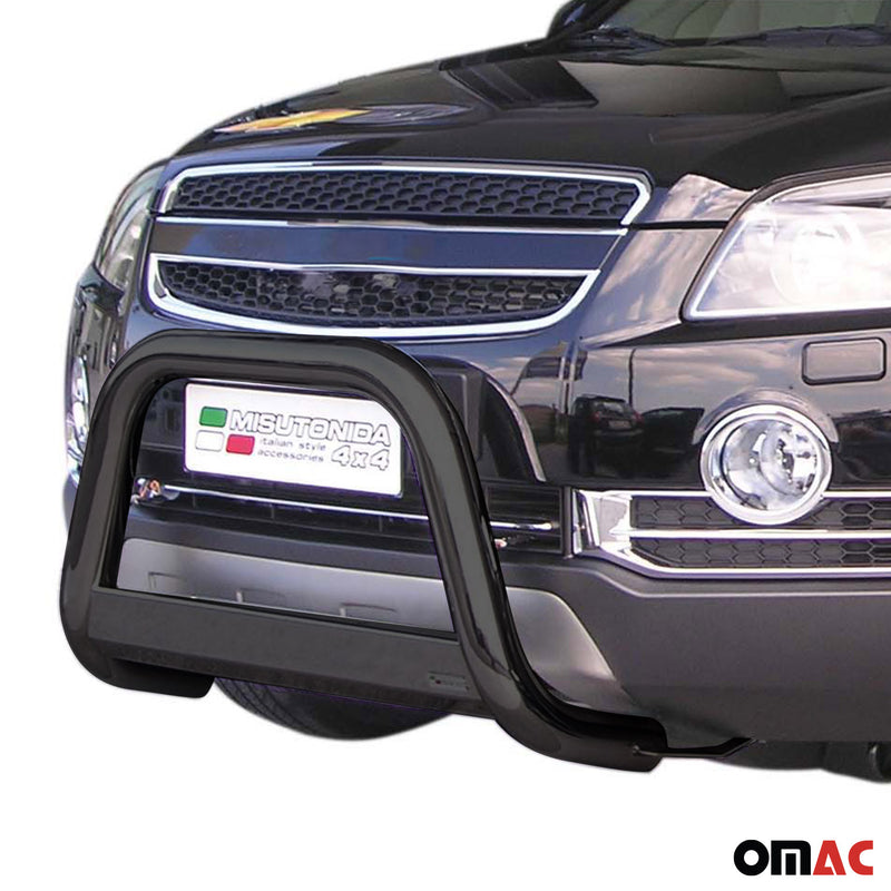 Barra di protezione anteriore per Chevrolet Captiva 2006-2010 ø63mm acciaio nero 