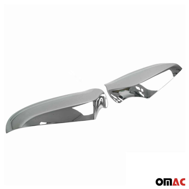 Calotte specchietti retrovisori per Opel Astra H 2004-2009 cromate ABS argento 2 pezzi