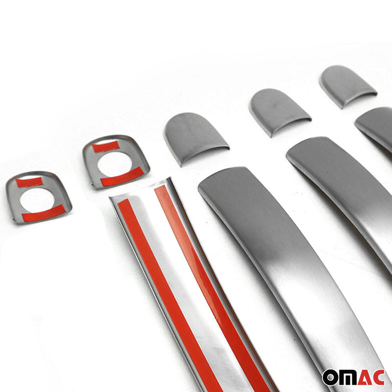 Copertura maniglia porta cromata per Seat Toledo 2012-2019 4 porte spazzolata 9 pezzi