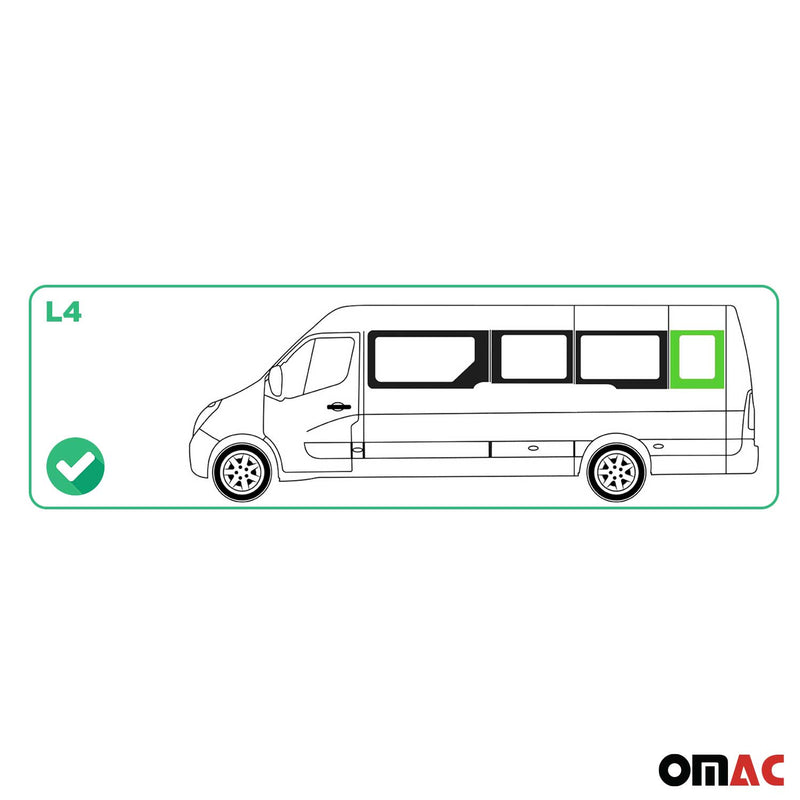 Finestrino laterale per auto per Opel Movano 2010-2025 Sinistro Destro Posteriore L4