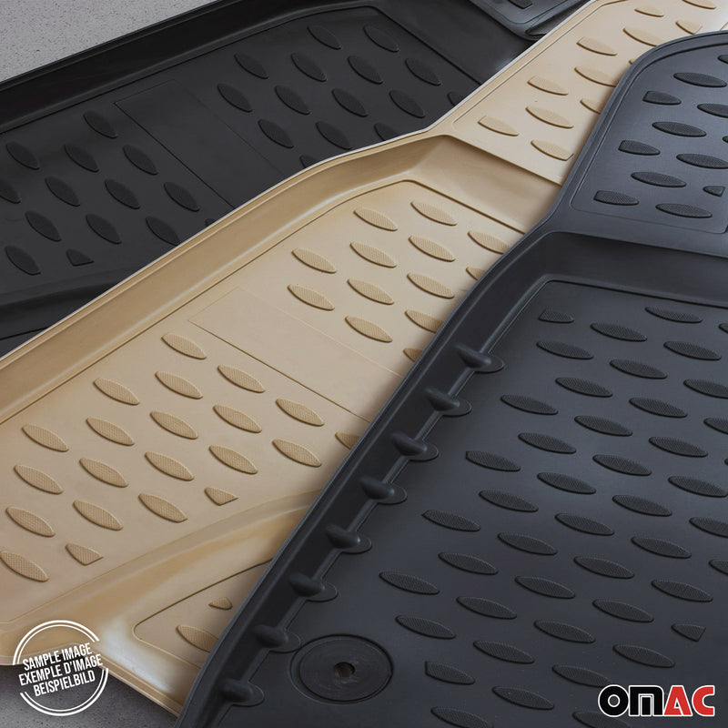 Tappetini in gomma neri per VW Golf VII 2012-2019, 4 pezzi.