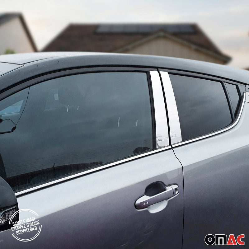 Rivestimento del montante della porta del montante B per Mitsubishi L200 2015-2024 in acciaio inossidabile argento 4x