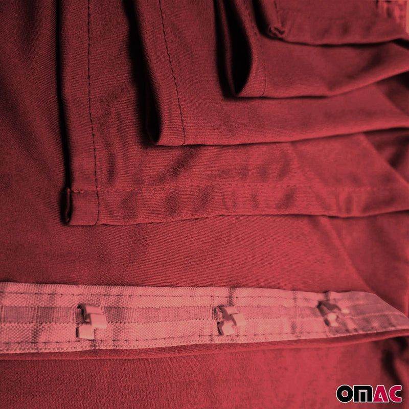 Tendina parasole per Citroen Jumper 2006-2025 porta posteriore lunga doppia rossa 14x 