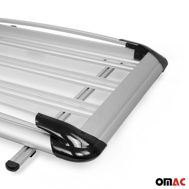 Set barre portatutto + portapacchi per VW Amarok 2010-2021 alluminio argento 3 pezzi 