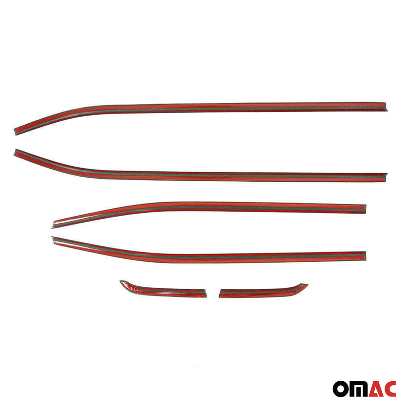 Listelli decorativi per finestrini Jeep Renegade 2014-2024 in acciaio inox cromato, 6 pezzi 