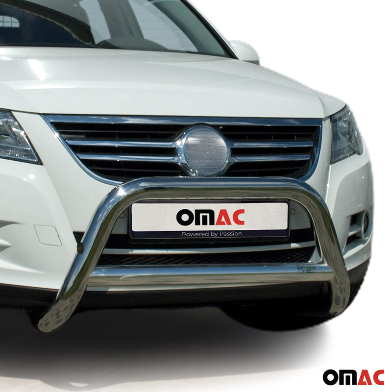Barra di protezione anteriore per VW Tiguan 2007-2016 con ABE in acciaio argento 