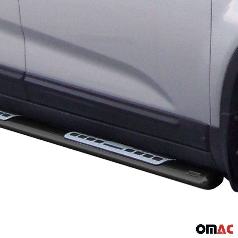 Minigonne laterali in acciaio inossidabile per Kia Sorento 2009-2012 Nero