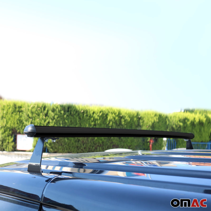 Portapacchi da tetto per VW Multivan T7 2022-2025 Alluminio Nero 2 pezzi