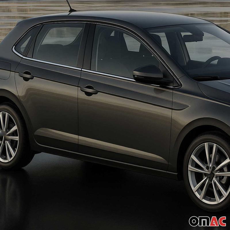 Fensterleisten Zierleisten für VW Polo 6R 2009-2017 LHD Edelstahl Chrom 6tlg
