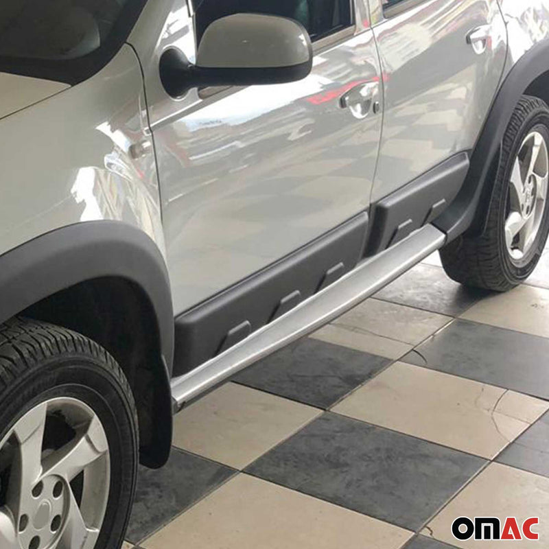 Strisce di protezione laterali per portiere 4x per Dacia Duster 2010-2018 ABS Nero 4 pezzi 
