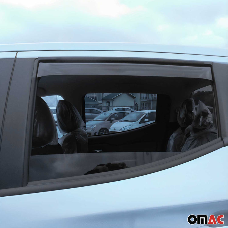 Deflettore antivento e antipioggia per Mitsubishi L200 2016-2025 acrilico scuro 4 pezzi