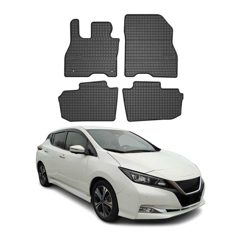 Tappetini in gomma neri per Nissan Leaf ZE1 2017-2025, 4 pezzi