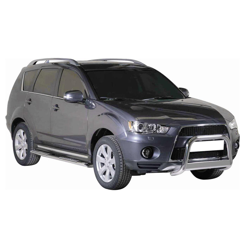Protezione anteriore per Mitsubishi Outlander 2010-2012 ø63 acciaio argento 