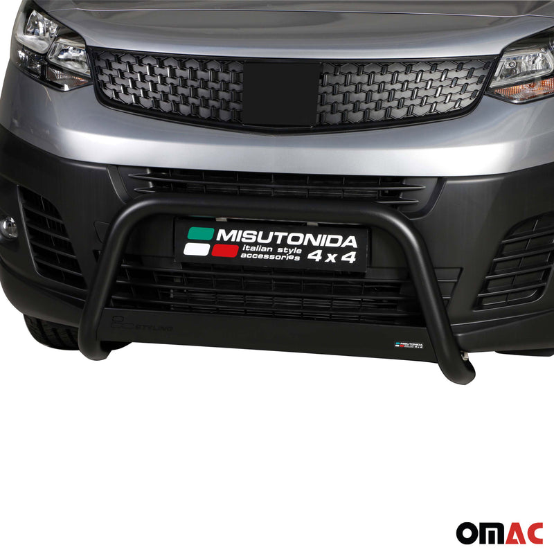 Frontbügel Frontschutzbügel für Fiat Scudo 2022-2025 ø63mm Stahl Schwarz Schutz