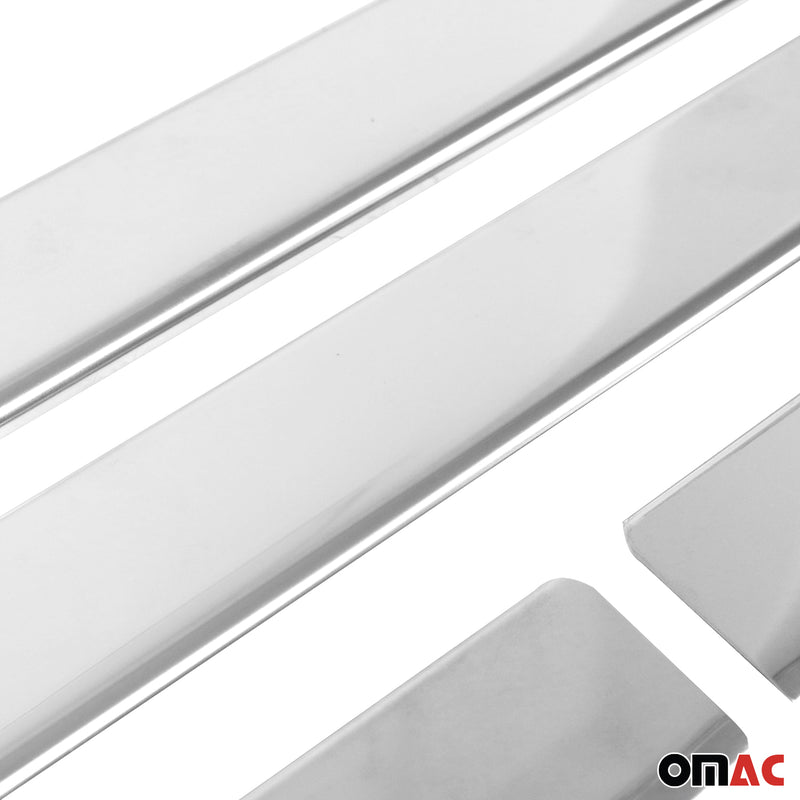 Soglie porte per Dacia Duster 2010-2018 in acciaio inox argento 4 pezzi