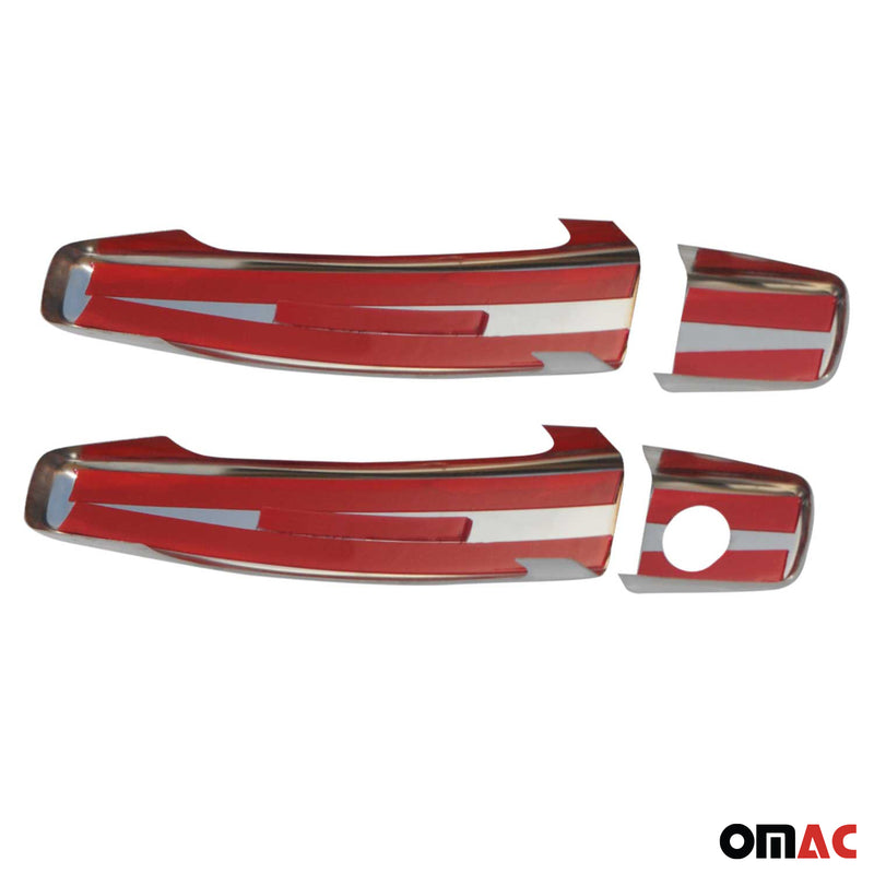 Copri-maniglia per porta per Chevrolet Cruze 2008-2016 in acciaio inox cromato, 2 porte, 4 pezzi 