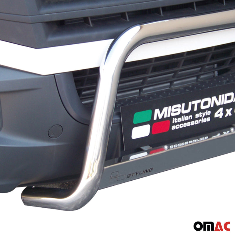 Protezione anteriore per VW Crafter 2011-2016 ø63mm acciaio argento 