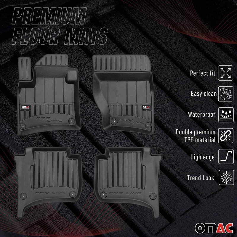 Tappetini VW Touareg 2010-2018 TPE Nero 4 pezzi
