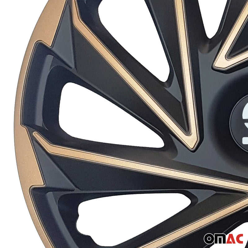 Coprimozzi Sparco 16 pollici Varese Oro Nero 4 pezzi