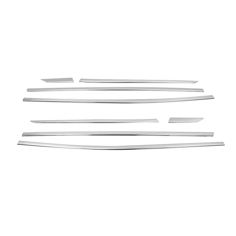 Listelli decorativi per finestrini per Peugeot 3008 2016-2025 in acciaio inox cromato 8 pezzi 