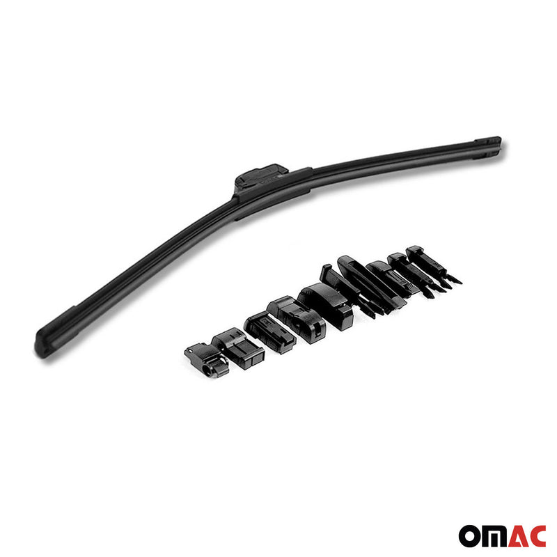 OMAC Universal Scheibenwischer 21" 525mm Wischerblätter Vorne Schwarz Naturgummi