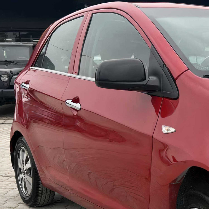 Listelli decorativi per finestrini per Kia Picanto Hatchback 2011-2017 in acciaio inox, 4 pezzi