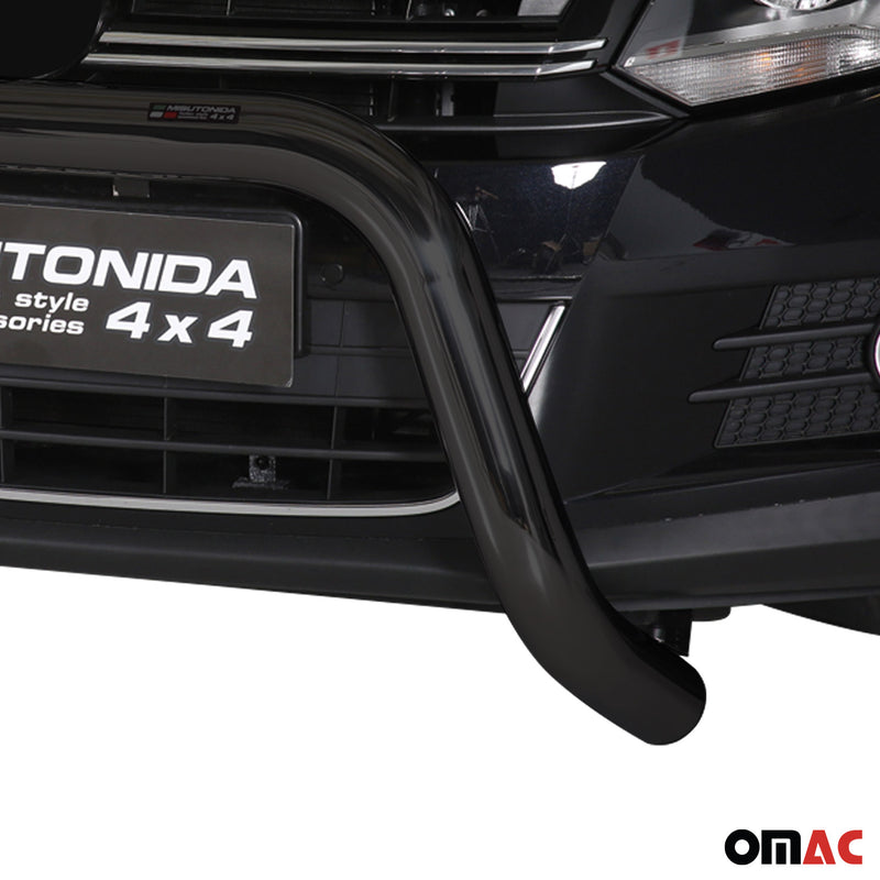 Protezione anteriore per VW Tiguan 2011-2015 ø76mm acciaio nero