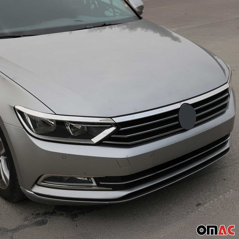 Copri fari anteriori per VW Passat B8.5 2019-2021 cromati 3x