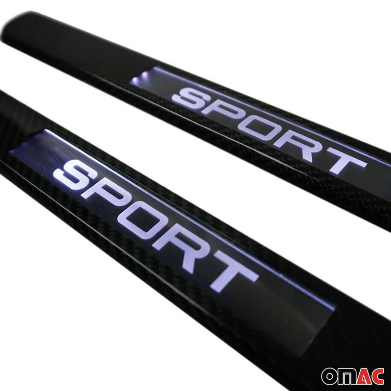 Soglie porte sportive per Chevrolet Captiva 2006-2025 in fibra di carbonio 