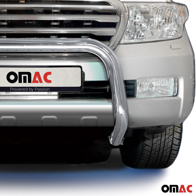 Protezione anteriore in acciaio per Toyota Land Cruiser V8 2007-12 ABE Silver 